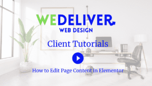 How to Edit Page Content in Elementor