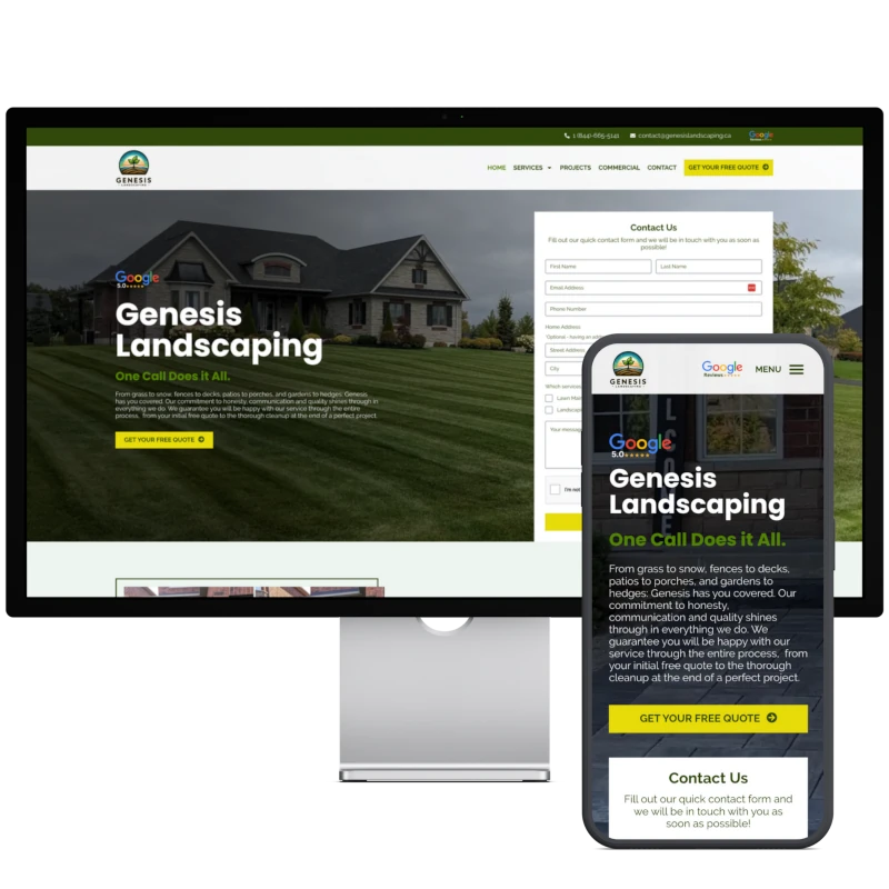 Genesis Landscaping Website